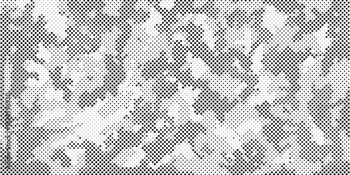 Abstract halftone background. Military camouflage effect dot seamless pattern texture. Dotted background as design element.