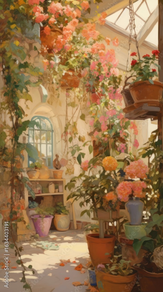 Obraz premium Gallery in Italy painting architecture outdoors.