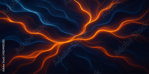abstract fiery flame energy background with glowing orange heat and burning power texture