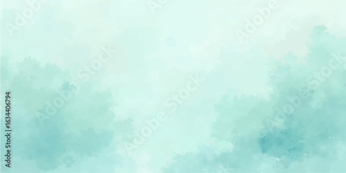 Abstract blue watercolour background with sky clouds nature and bright sunlight atmosphere vintage texture