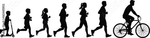 The Journey of Activity: From Childhood Scooter Rides to Adult Running and Cycling – A Lifelong Pursuit of Fitness and Health, Evolving Through Different Stages