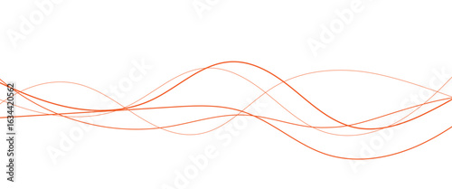 style abstract wave thin curved lines graphic for design