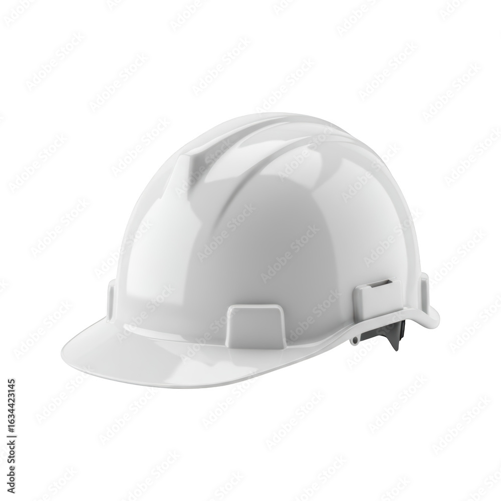 Fototapeta premium White Construction Helmet isolated On White Background