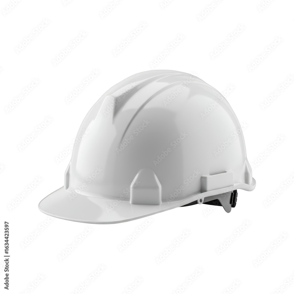 Fototapeta premium White Construction Helmet isolated On White Background