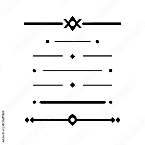 Wedding decorative elements. Divider ornament, borders, vintage line separators. Hand drawn vector illustration isolated on white background.gold ornament decorate frame border pattern Thai art	