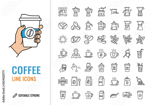 Beach and summer vacation line icon set. A comprehensive collection of symbols for travel, seaside holidays, and tropical life.