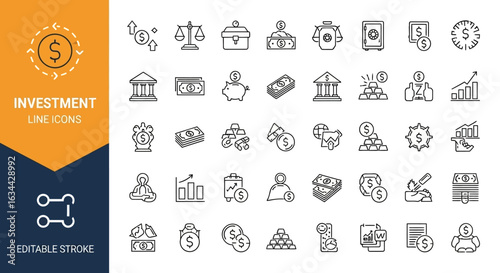 Beach and summer vacation line icon set. A comprehensive collection of symbols for travel, seaside holidays, and tropical life.