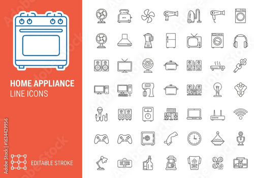 Beach and summer vacation line icon set. A comprehensive collection of symbols for travel, seaside holidays, and tropical life.