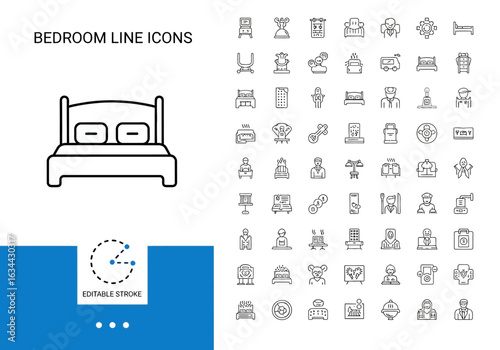 Beach and summer vacation line icon set. A comprehensive collection of symbols for travel, seaside holidays, and tropical life.
