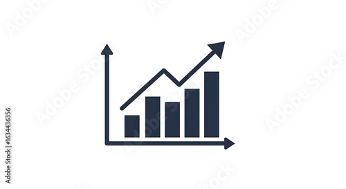 Free Download Upward Trend: Growth Chart Icon - GFXLoad