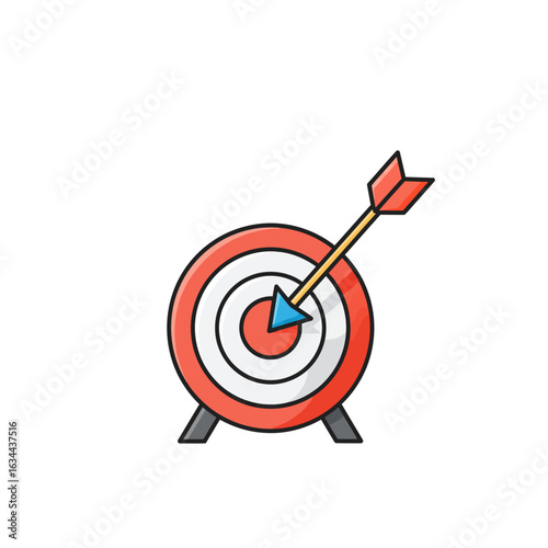 Target with Arrow Focus on Accuracy