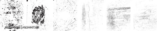 Grunge textures set. Collection of vector black, overlay, distress, textures .Simply Place texture over any Object to Create grunge effect .Various distressed backgrounds for your design.
