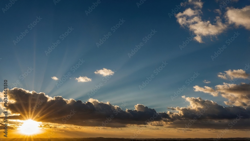 Fototapeta premium the sun shining in the sky