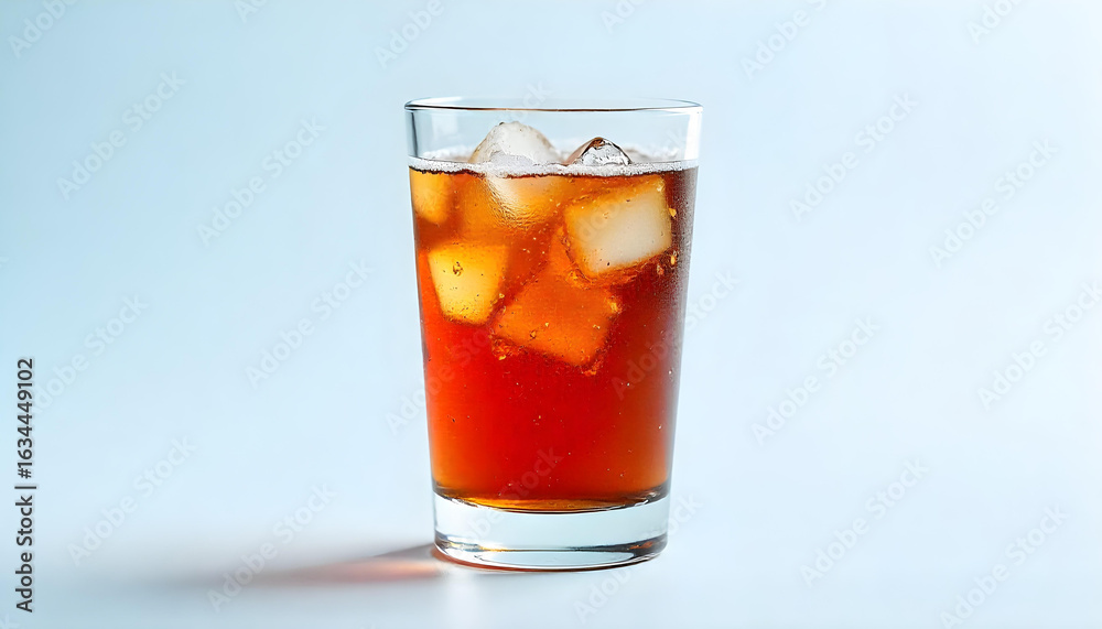soft drink cola glass isolated on white background soft drink cola glass isolated on white background