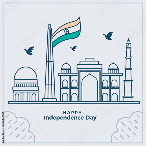 Celebrating India's Independence Day.eps