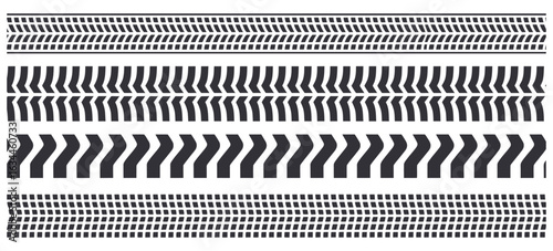 Vector tire track frame for design