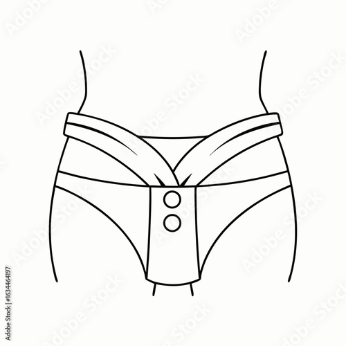 Diarrhea medical icon with copy space for healthcare awareness and digestive health education; health condition