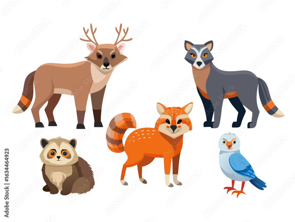 Naklejka premium collection of animals