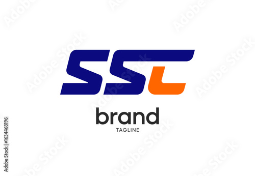 Modern SSC lettermark logo with brand and tagline