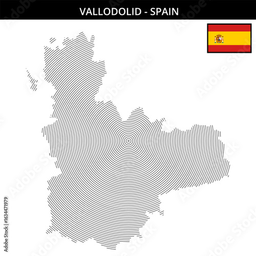 Valladolid Spain  its unique map design