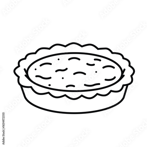 a quiche  for kids colouring