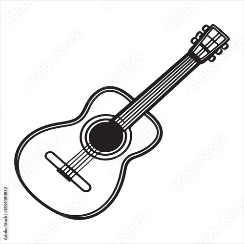 An Acoustic's Guitar Soulful Strum