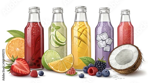 Refreshing Fruit Juice Bottles Collection – Healthy Drink Options


