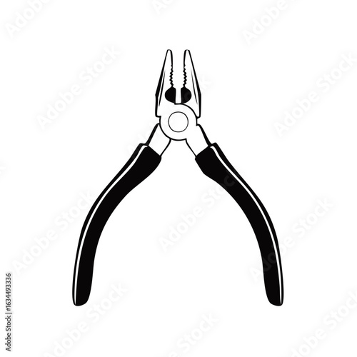 Pliers Outline Illustration Tool for Maintenance Repair Handyman Service