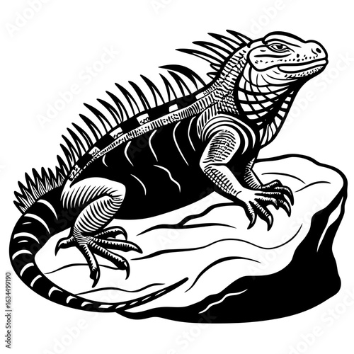 iguana on a branch