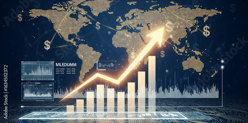 Global Stock Exchange Illustration