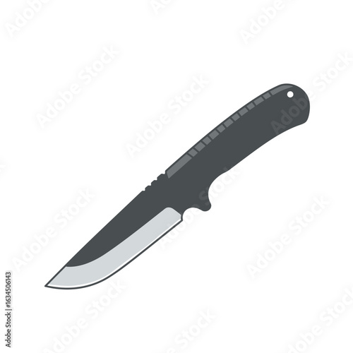 Sharp Object with a Black Handle