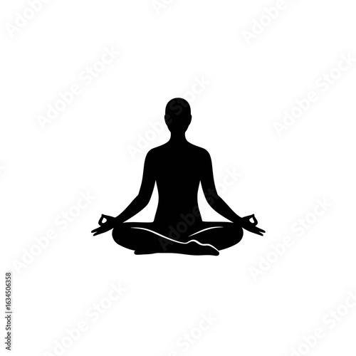 Serene Moment A Person in Meditation