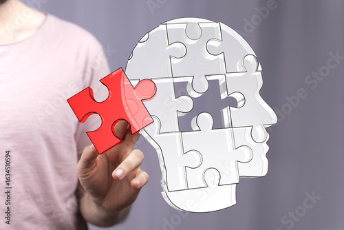 Conceptual image of a human...