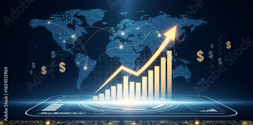 Global Economy Rising Graph