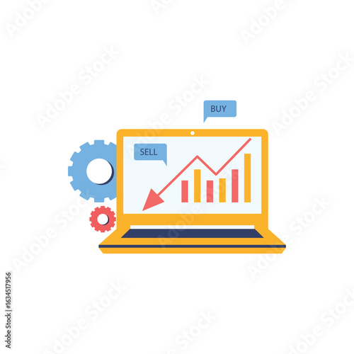 Bankruptcy icon vector image. Can be used for Accounting. Businessman competing, running up and running down