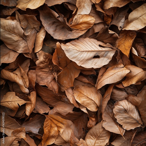 Close-up Texture of dried Leaves