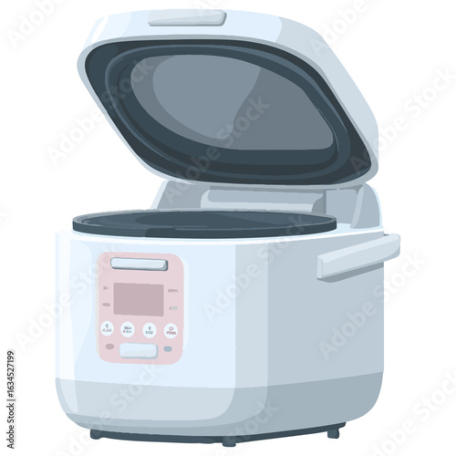 Vector Multicooker with Open Lid