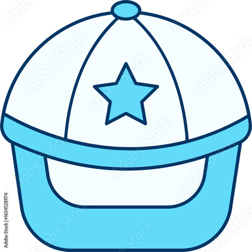 Hip Hop Cap Icon Illustration
