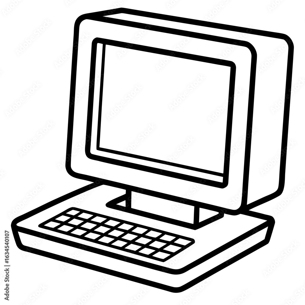 Fototapeta premium vector computer icon