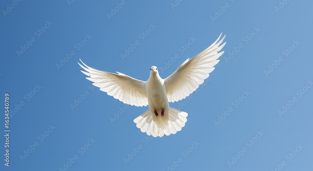 Fototapeta premium white dove in flight