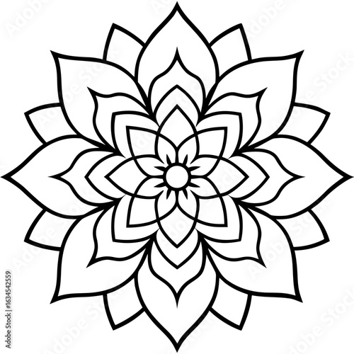 Flower shilouette icon 