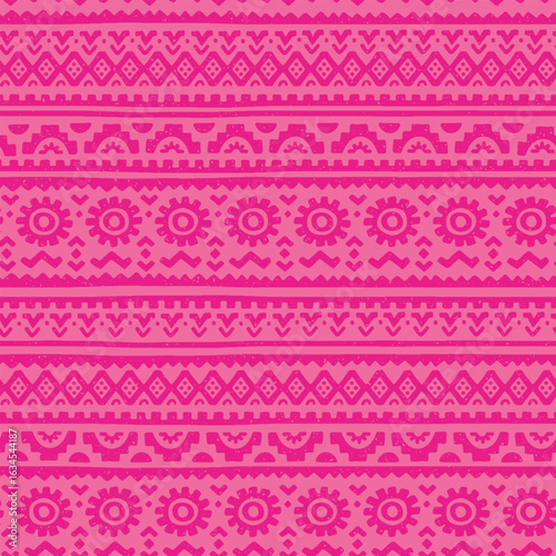 Hand drawn  abstract seamless pattern, ethnic background, aztec style - great for textiles, banners, wallpapers, wrapping - vector design