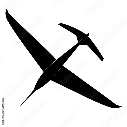 shilhouette of a glider