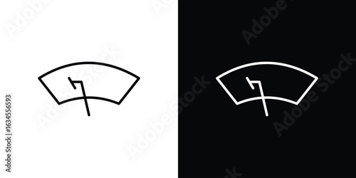 car windscreen icon art Illustrations. premium line icons