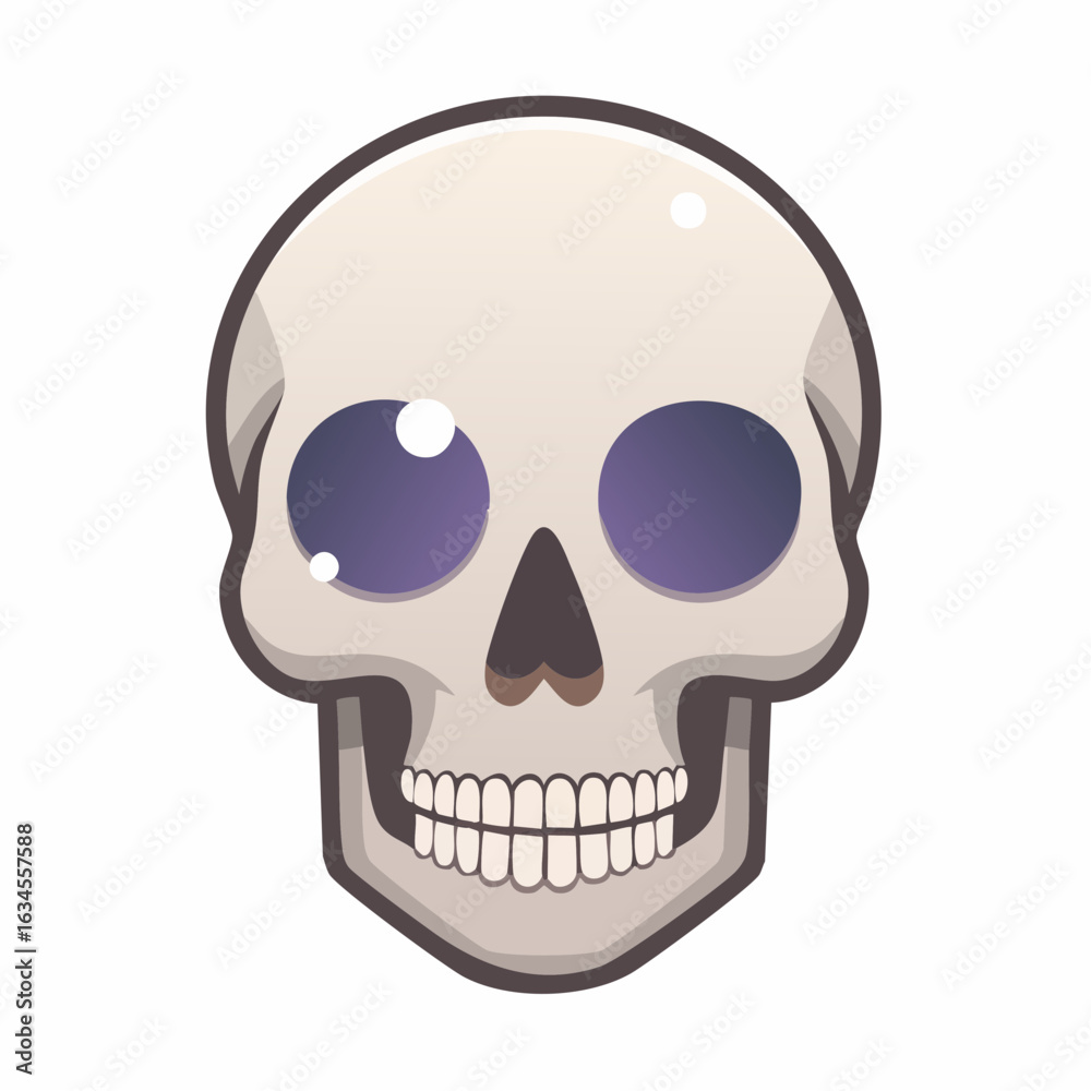 Fototapeta premium Totenkopf (einfacher Stil)