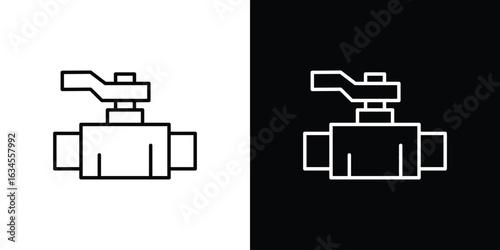 Valve icon art Illustrations. premium line icons