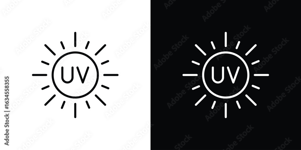 Fototapeta premium UV icon art Illustrations. premium line icons