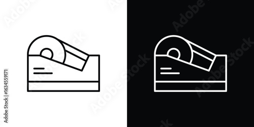 Tape dispenser icon art Illustrations. premium line icons