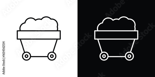 Raw material icon art Illustrations. premium line icons