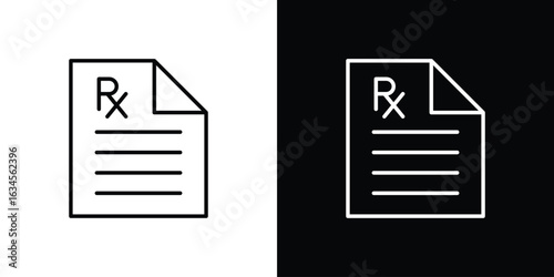 RX icon art Illustrations. premium line icons